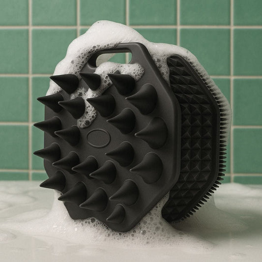 Cepillo de silicona 2 en 1 Cabeza y cuerpo